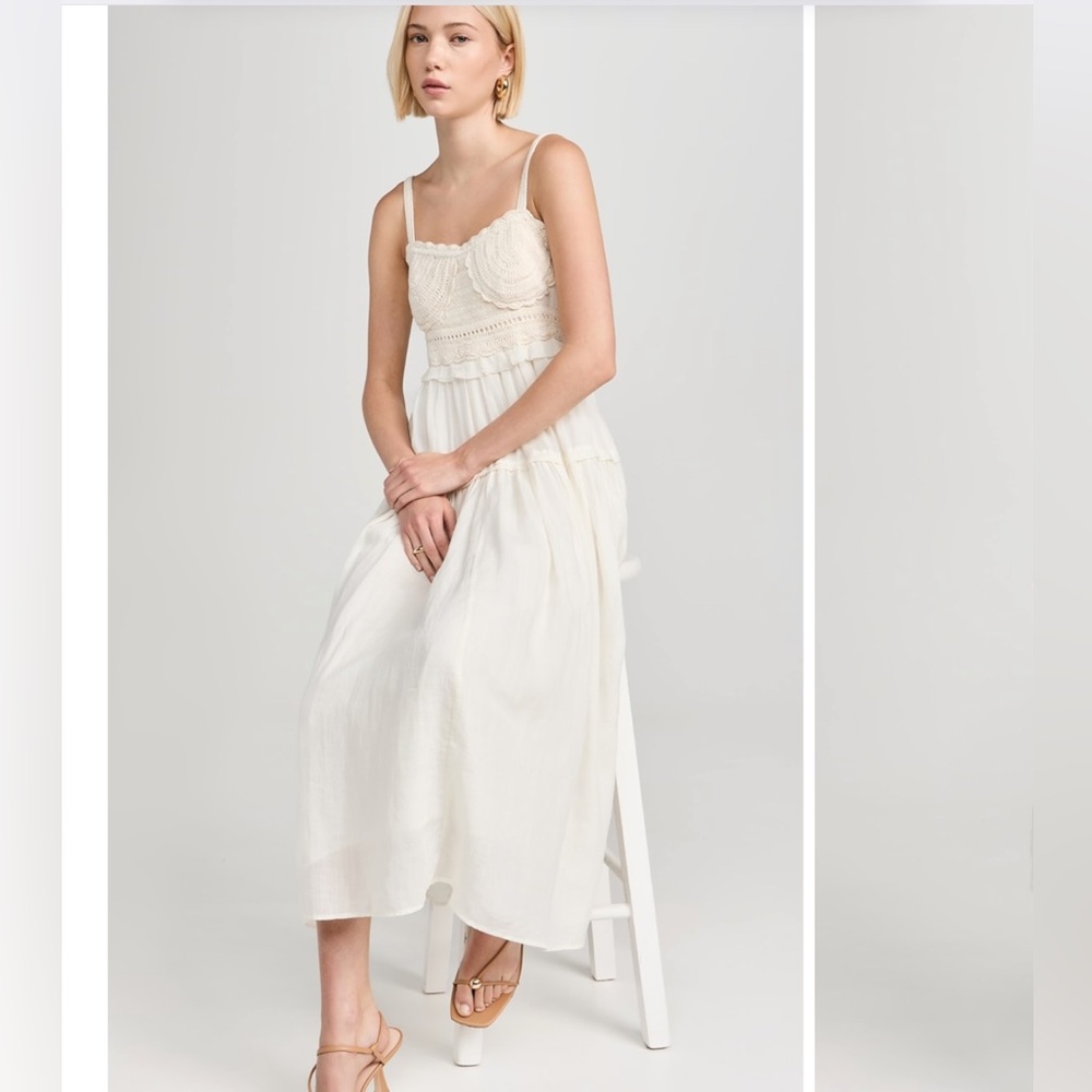 ULLA JOHNSON Gisella midi dress Sz 4 - Picture 3 of 8